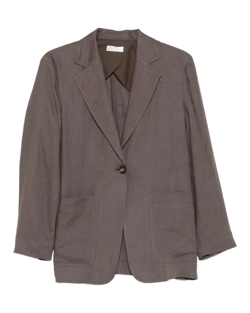 PANICALE Cashmere belted single-breasted jacket - Braun Braun