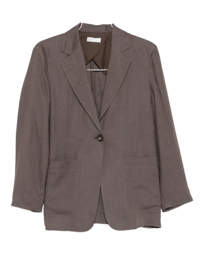 PANICALE Cashmere belted single-breasted jacket - Braun Braun