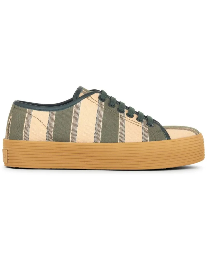 Etro Gestreifte Sneakers Green