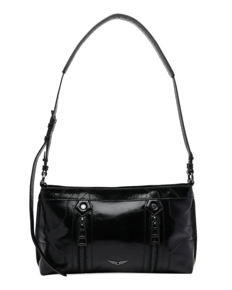 Zadig & Voltaire Sunny Moody patent shoulder bag - Schwarz Schwarz