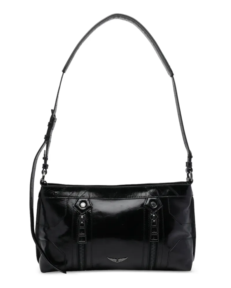 Zadig & Voltaire Sunny Moody patent shoulder bag - Schwarz Schwarz