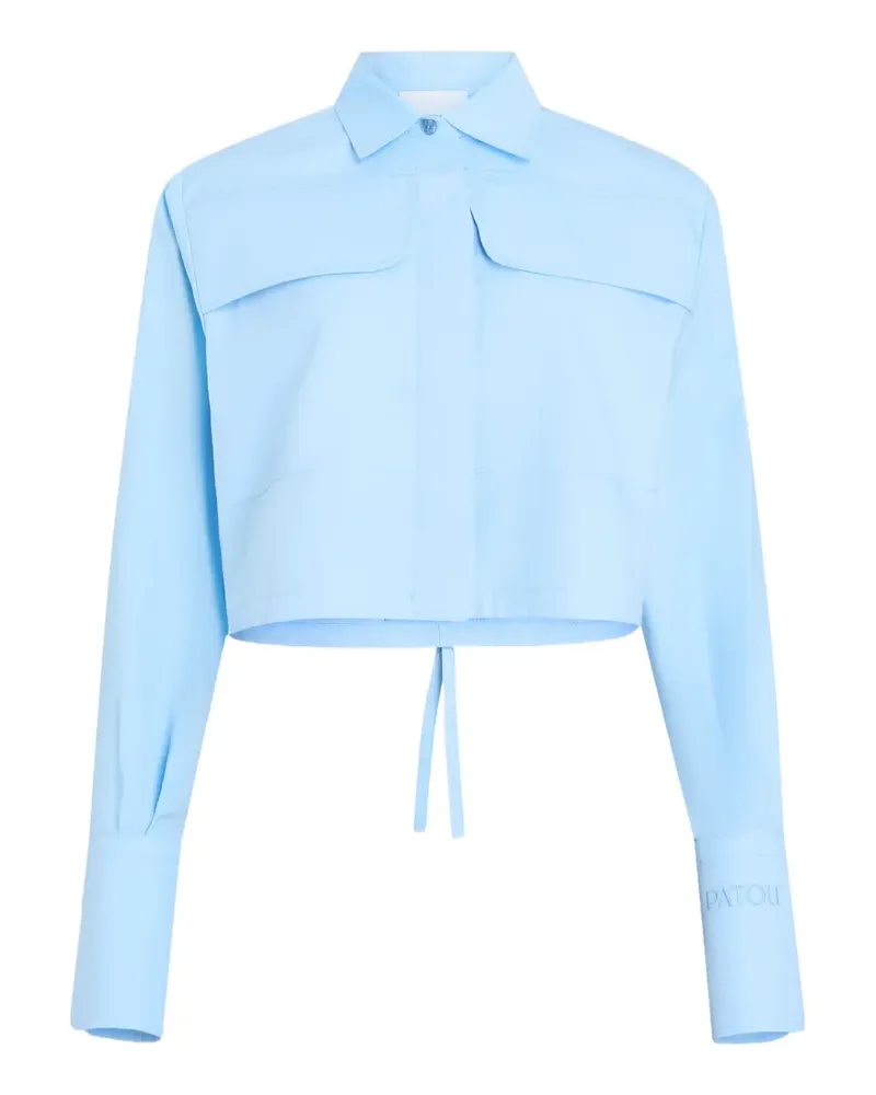 Patou Cropped-Hemd - Blau Blau