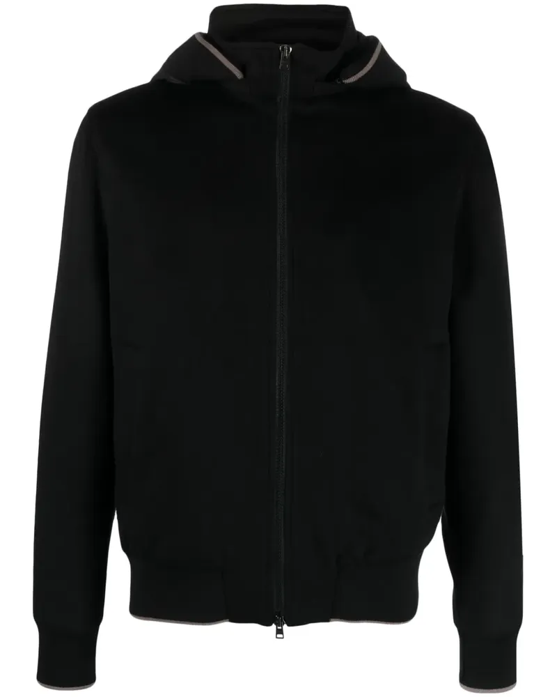 Herno Daunenjacke mit Kapuze - Schwarz Schwarz