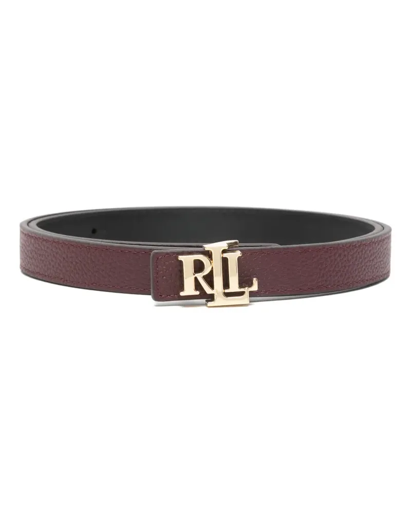 Ralph Lauren logo-plaque leather belt - Rot Rot