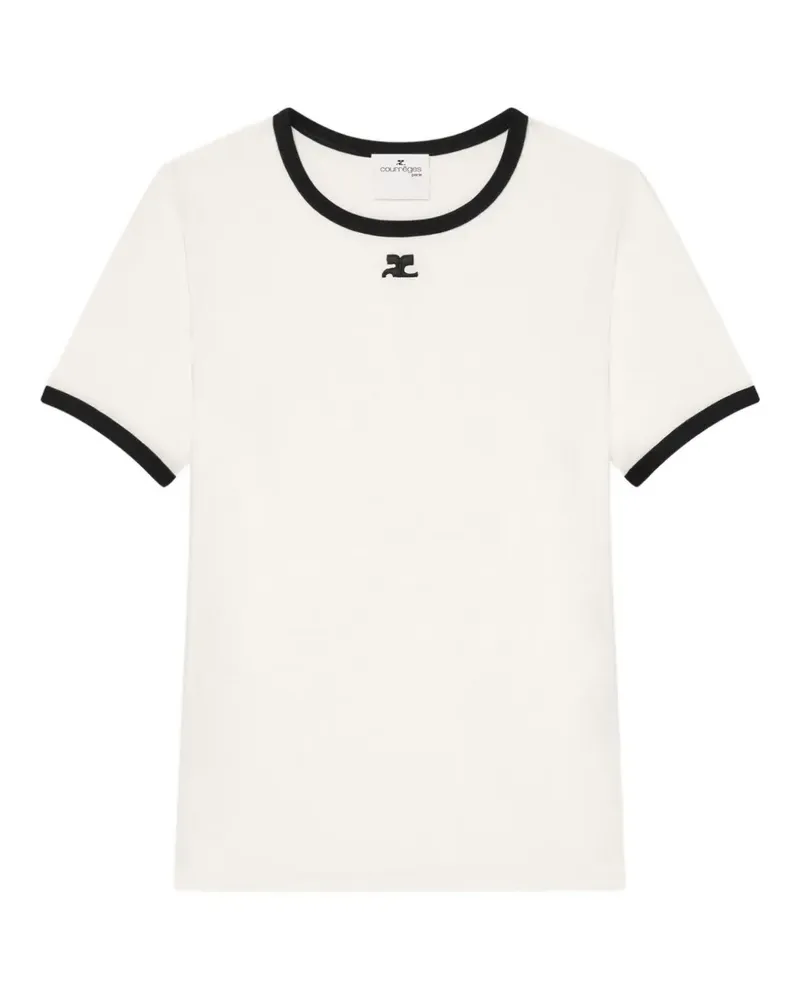Courrèges cotton T-shirt - Weiß Weiß
