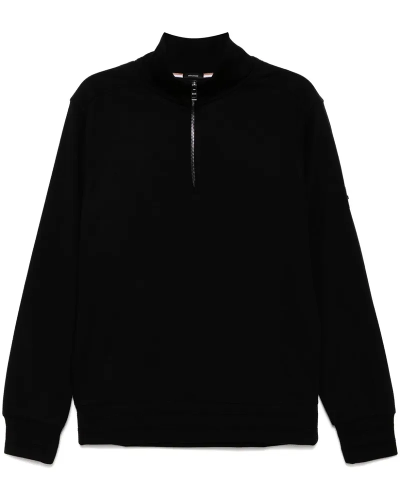 HUGO BOSS Sweatshirt mit Reißverschluss - Schwarz Schwarz