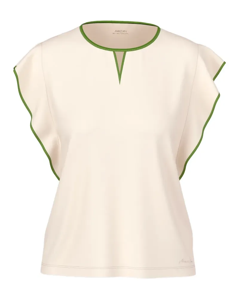 Marc Cain T-Shirt mit Rüschenärmeln - Nude Nude