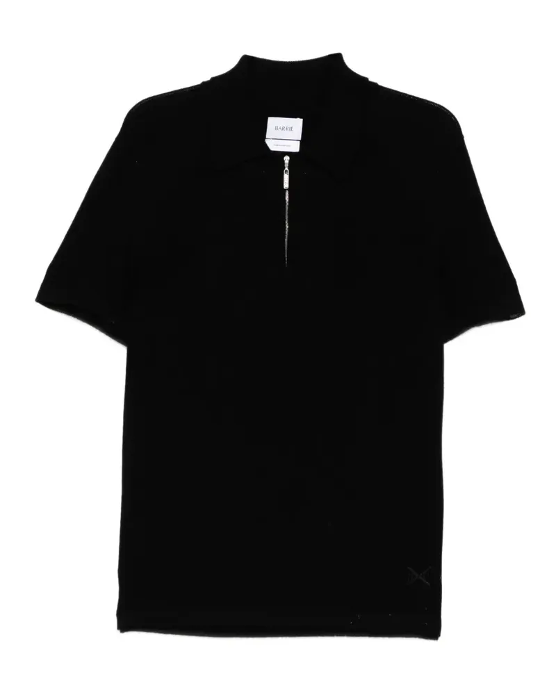 Barrie Poloshirt aus Kaschmir mit B-Label - Schwarz Schwarz