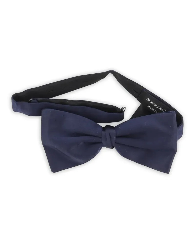 Ermenegildo Zegna Fliege aus Satin - Blau Blau