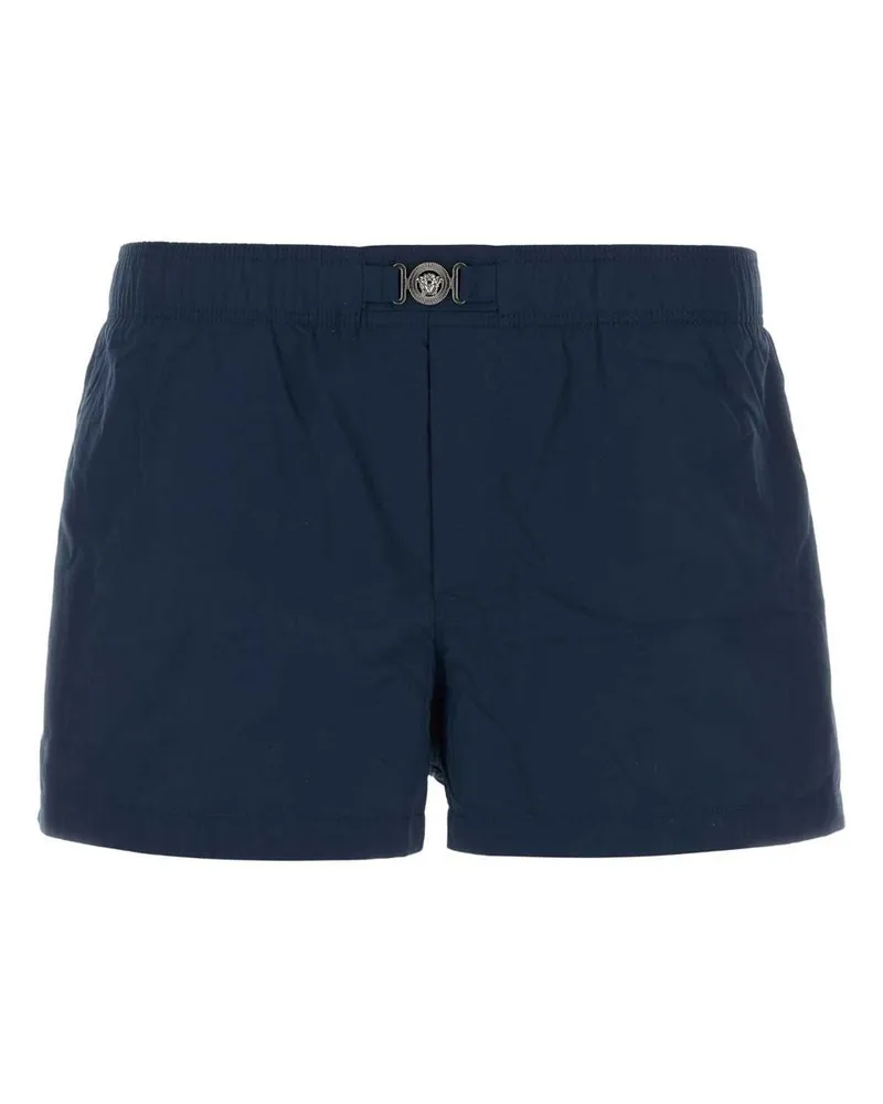 Versace Badeshorts mit Medusa-Schild - Blau Blau