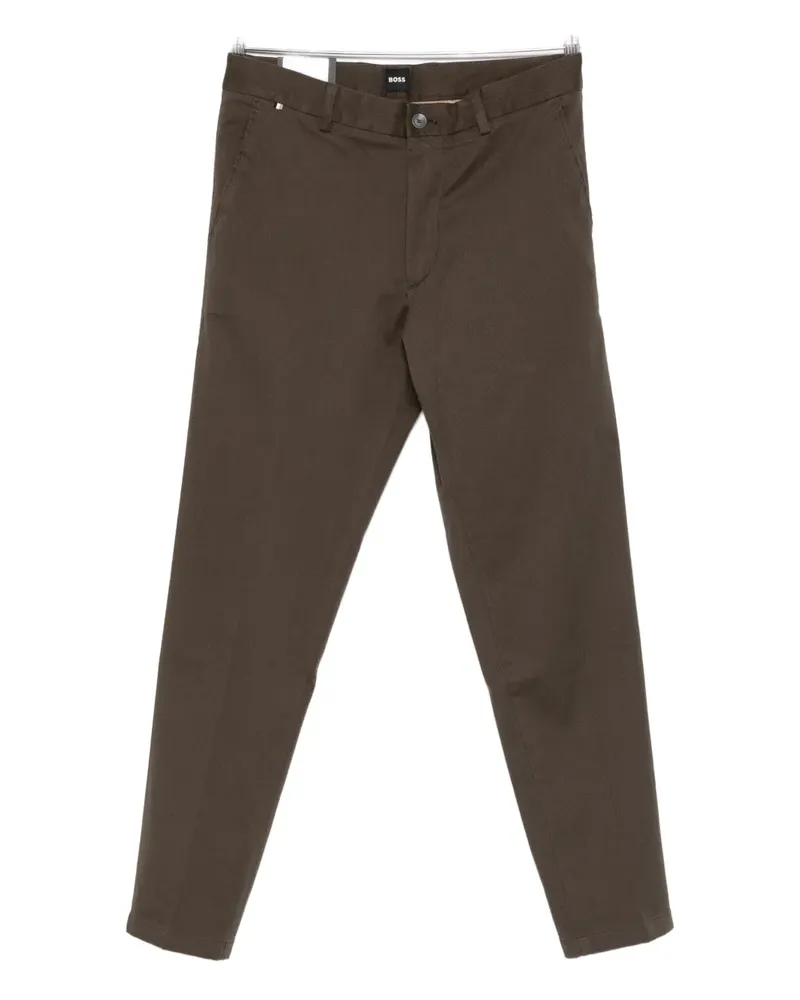 HUGO BOSS stretch-design chino trousers - Braun Braun