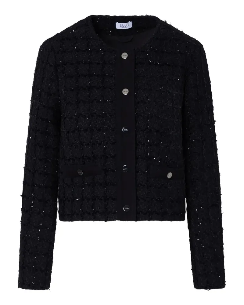 Liu Jo bouclé jacket - Schwarz Schwarz