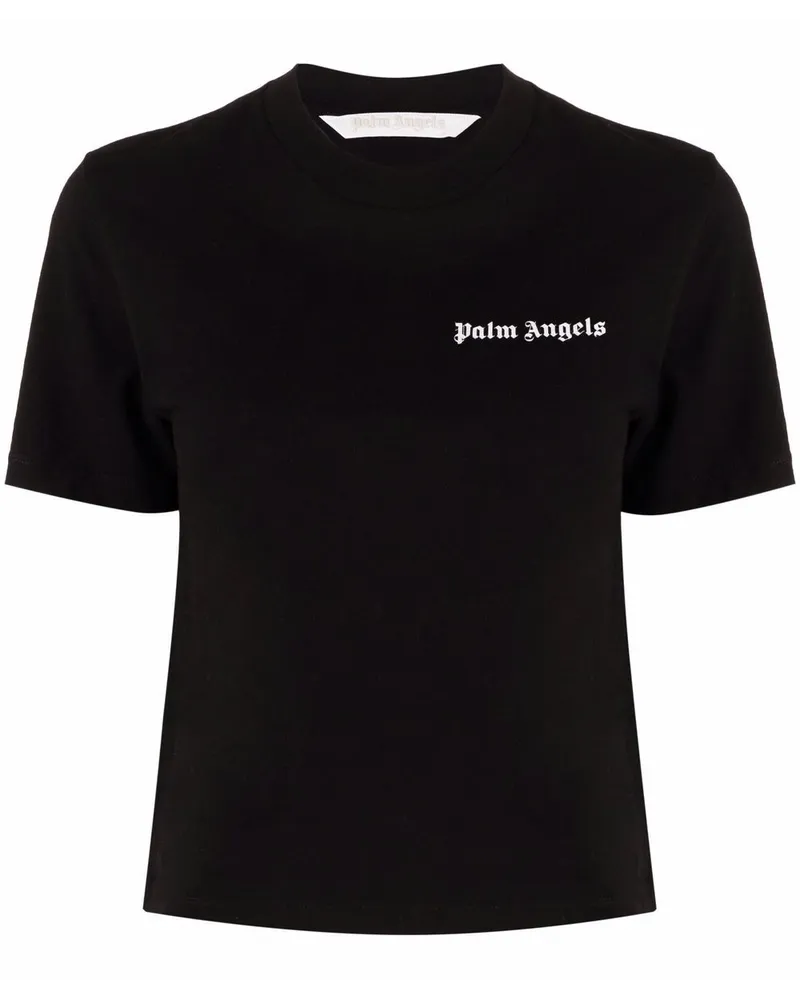Palm Angels T-Shirt mit Logo-Print - Schwarz Schwarz