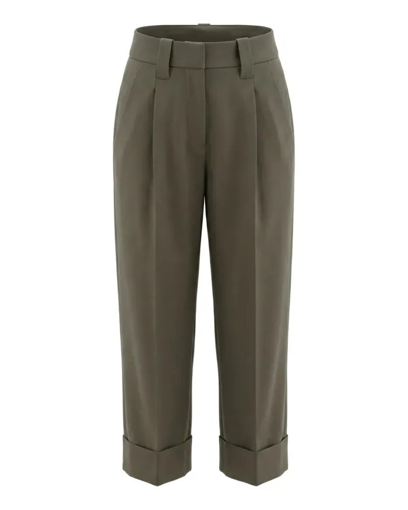 Brunello Cucinelli Hose mit Bundfalten - Grün Grün