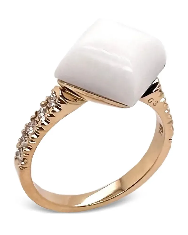 Brooks Brothers Gold Diamond Onyx Ring Gold