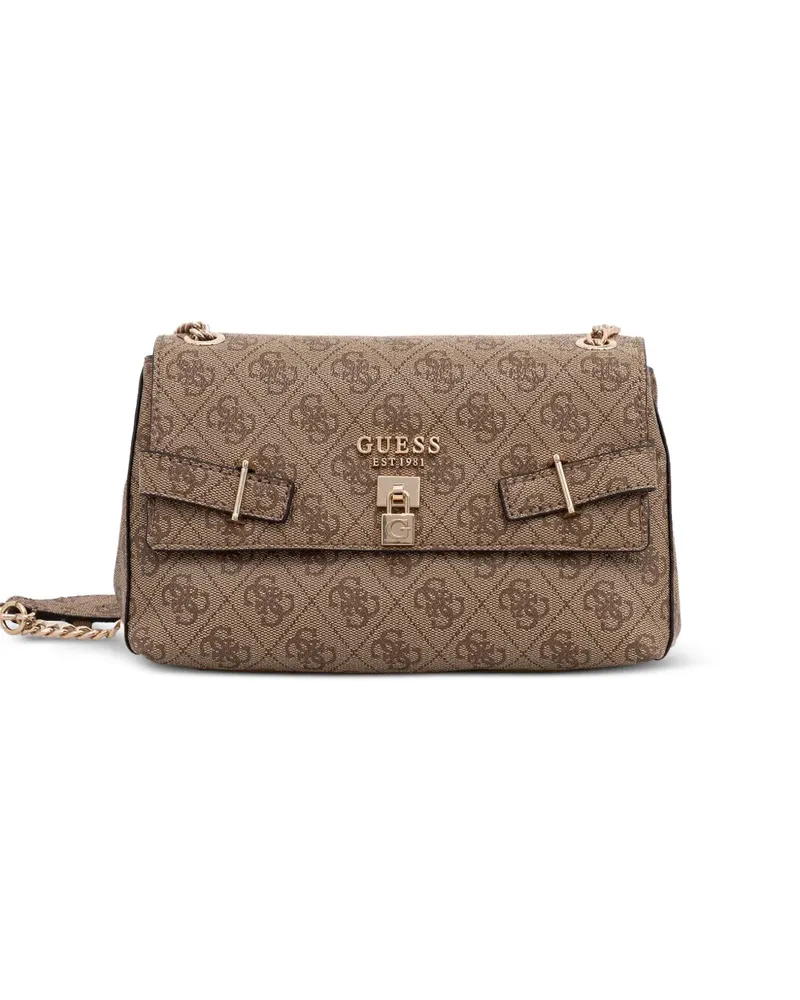 Guess monogram-pattern shoulder bag - Braun Braun