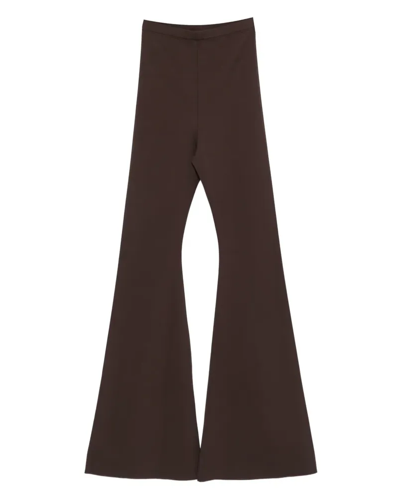 Rick Owens Lilies Hoch sitzende Schlaghose - Braun Braun