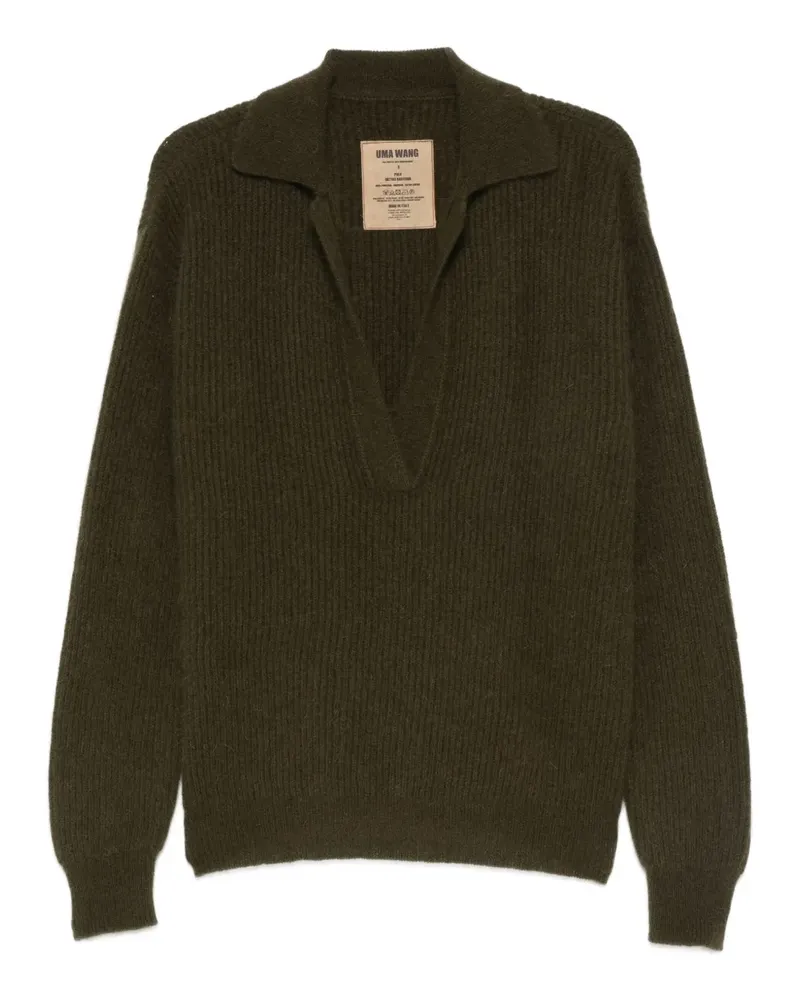 Uma Wang Pullover mit V-Ausschnitt - Grün Grün