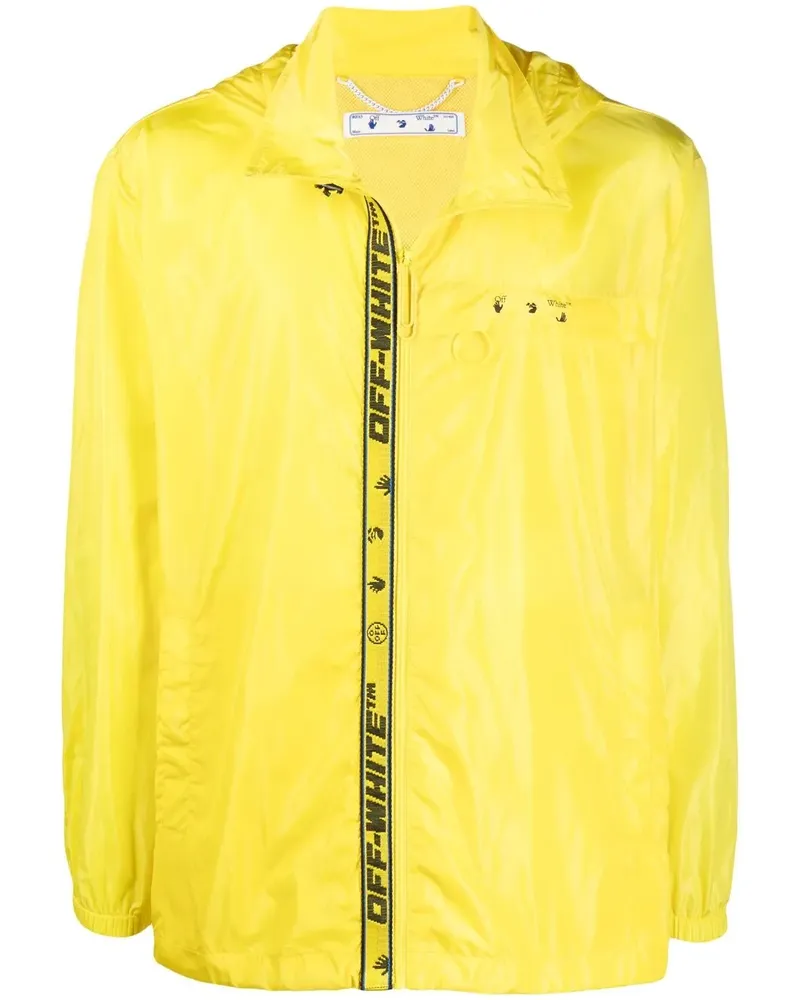 OFF-WHITE Windbreaker mit Logo-Print - Gelb Gelb