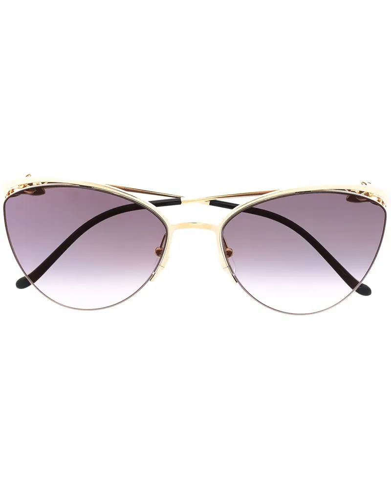 Cartier Panthère Cat-Eye-Sonnenbrille - Gold Gold
