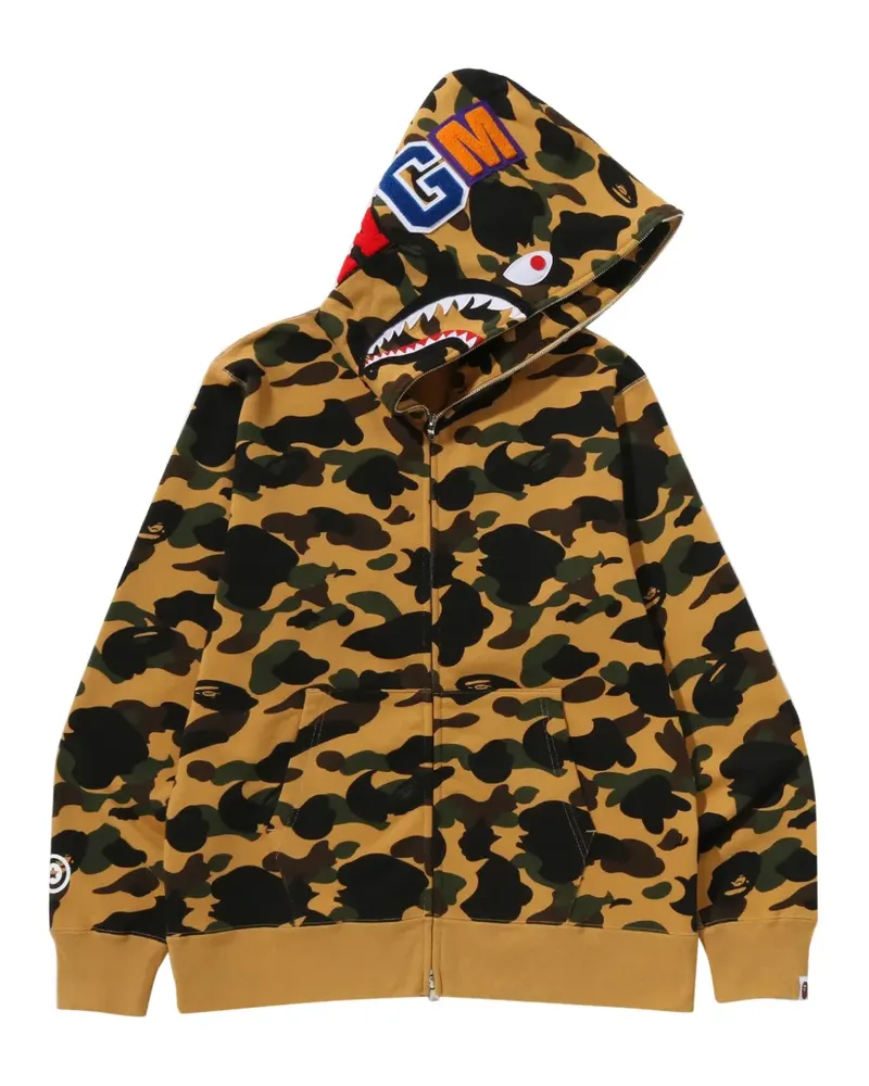 BAPE Kapuzenjacke mit Camouflage-Print - Nude Nude