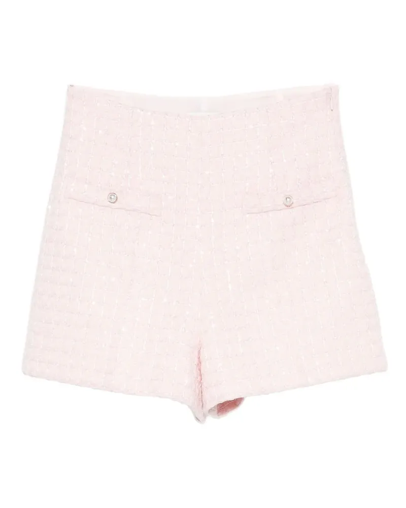 Sandro Tweed-Shorts mit Pailletten - Rosa Rosa