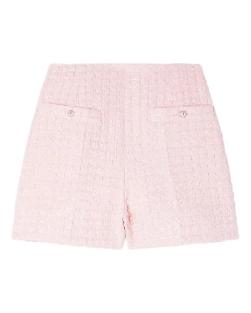 Sandro Tweed-Shorts mit Pailletten - Rosa Rosa
