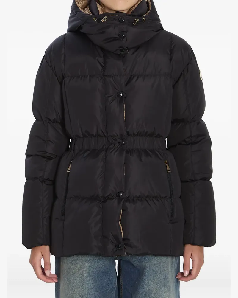 Moncler Agneux Steppjacke mit Kapuze - Schwarz Schwarz