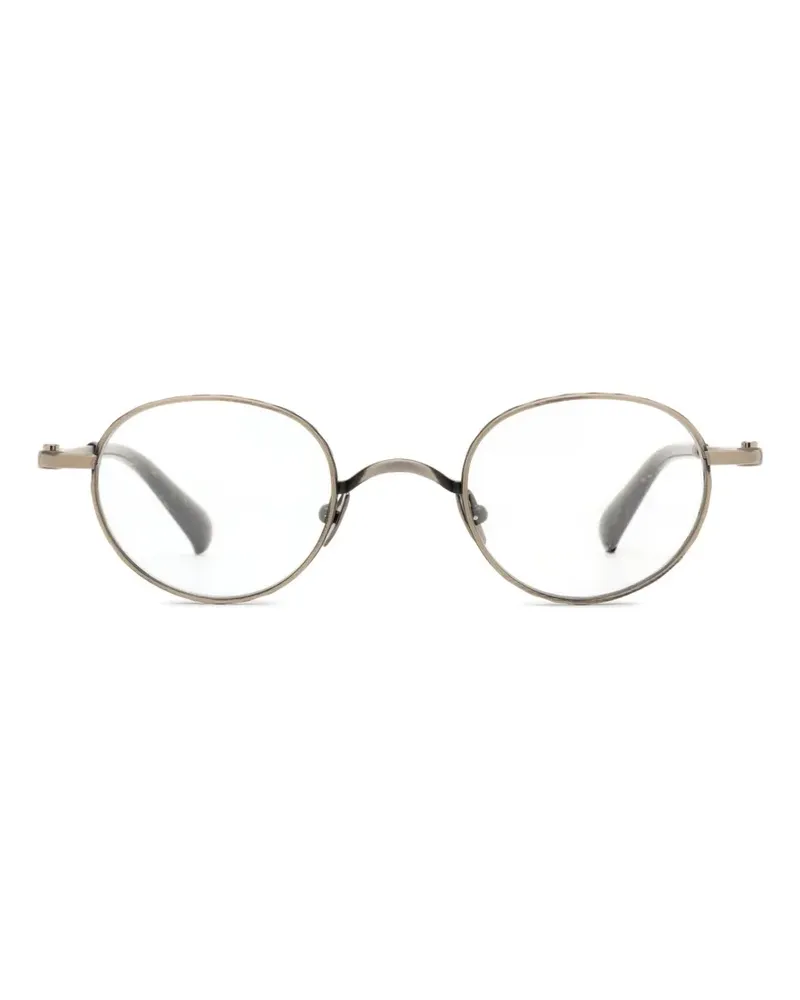 Yohji Yamamoto round-frame glasses - Silber Silber