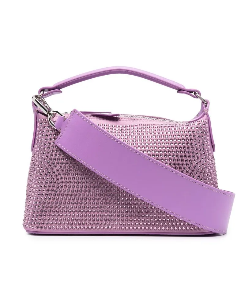 Liu Jo Kleine Satchel-Tasche mit Strass Violett