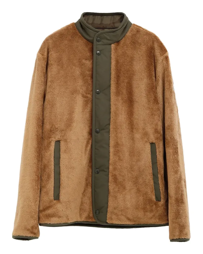 Moncler Rentigant Fleecejacke mit Druckknöpfen - Braun Braun