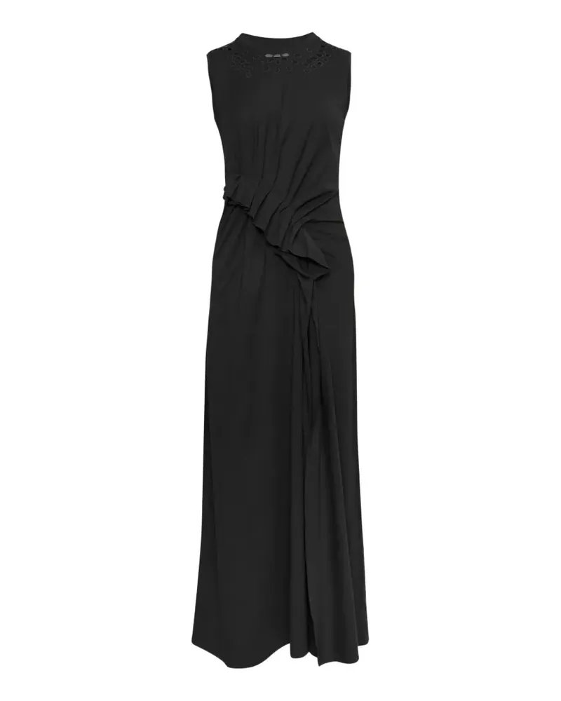 Ulla Johnson Jeune ruffled embroidered dress - Schwarz Schwarz