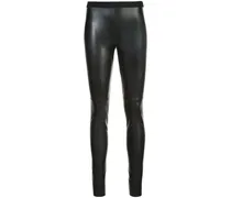 Leggings in Lederoptik - Schwarz