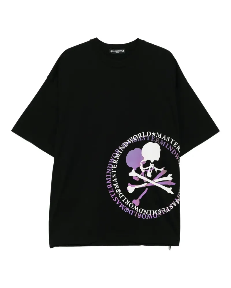 Mastermind World T-Shirt mit Totenkopf-Grafik - Schwarz Schwarz