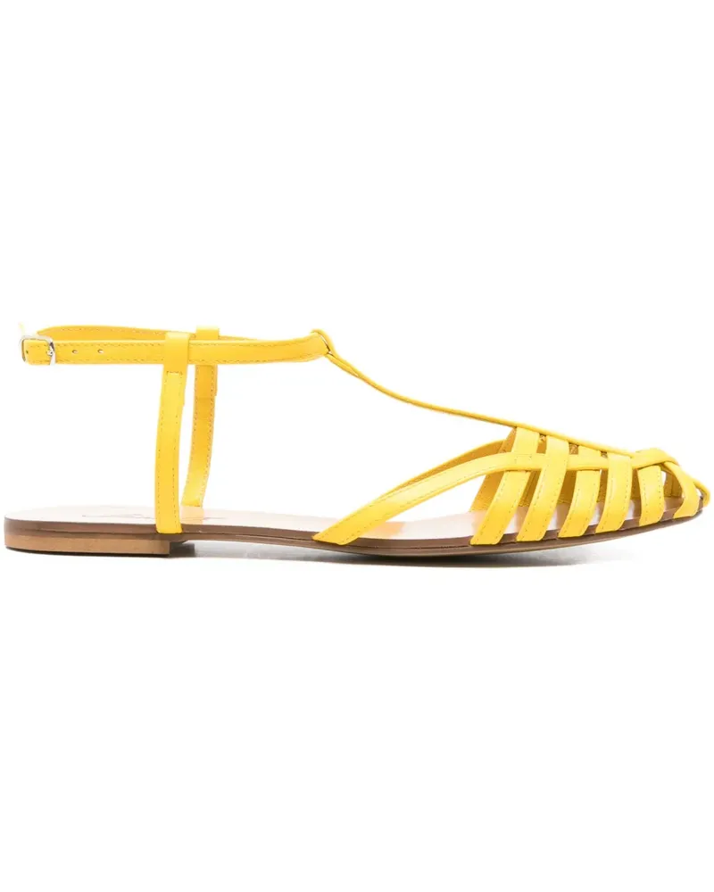 Anna F. 512 Sandalen mit T-Riemen - Gelb Gelb