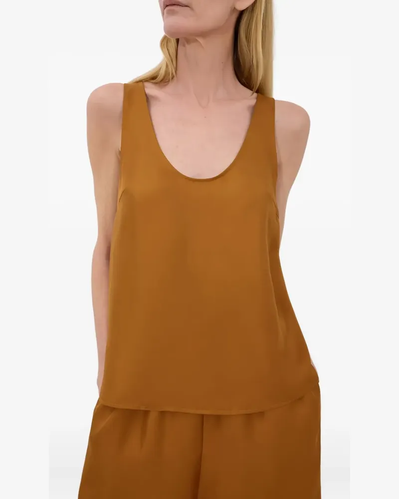 Paloma Wool Top mit U-Ausschnitt - Braun Braun