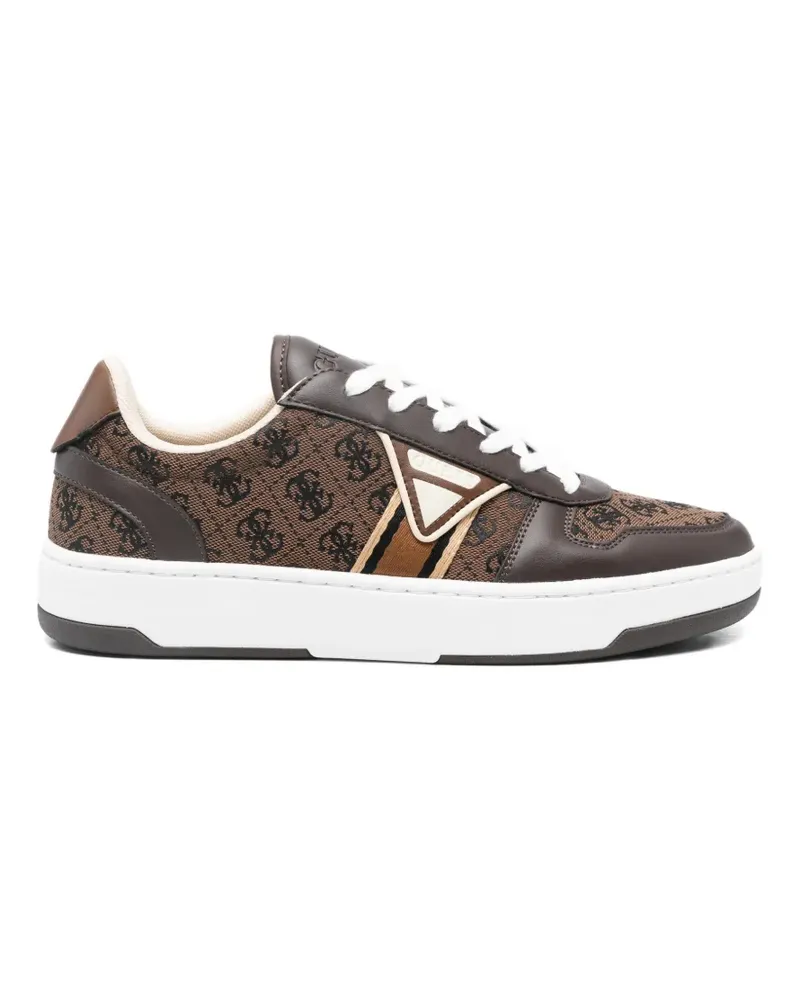 Guess Sneakers mit Monogramm - Braun Braun
