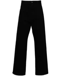 Dolce & Gabbana Halbhohe Straight-Leg-Jeans Schwarz