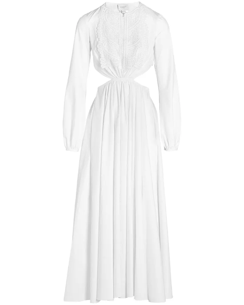 Giambattista Valli Maxikleid mit Cut-Outs - Weiß Weiß