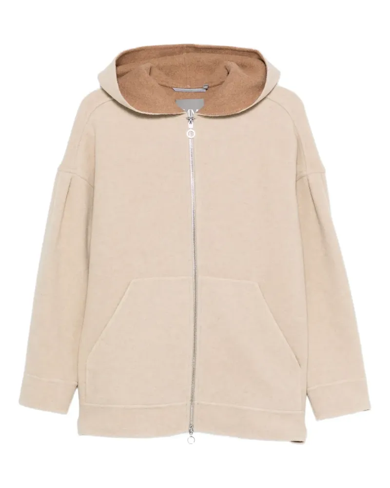 Max Mara hooded zip-front jacket - Nude Nude