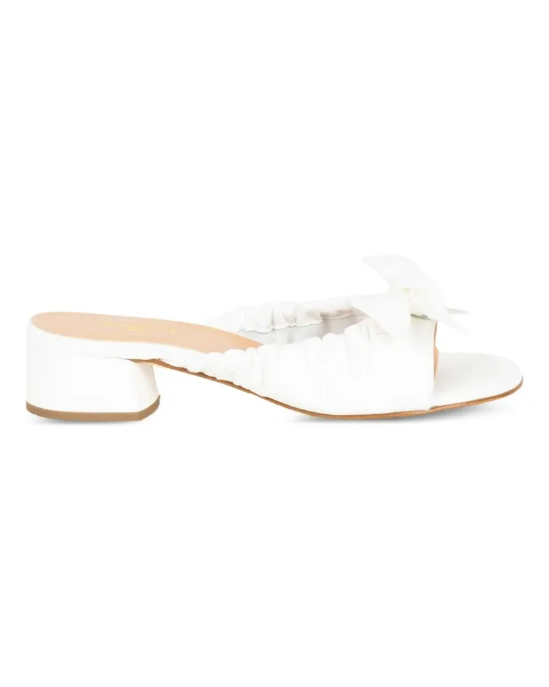Status bow-detail heeled sandals - Weiß Weiß