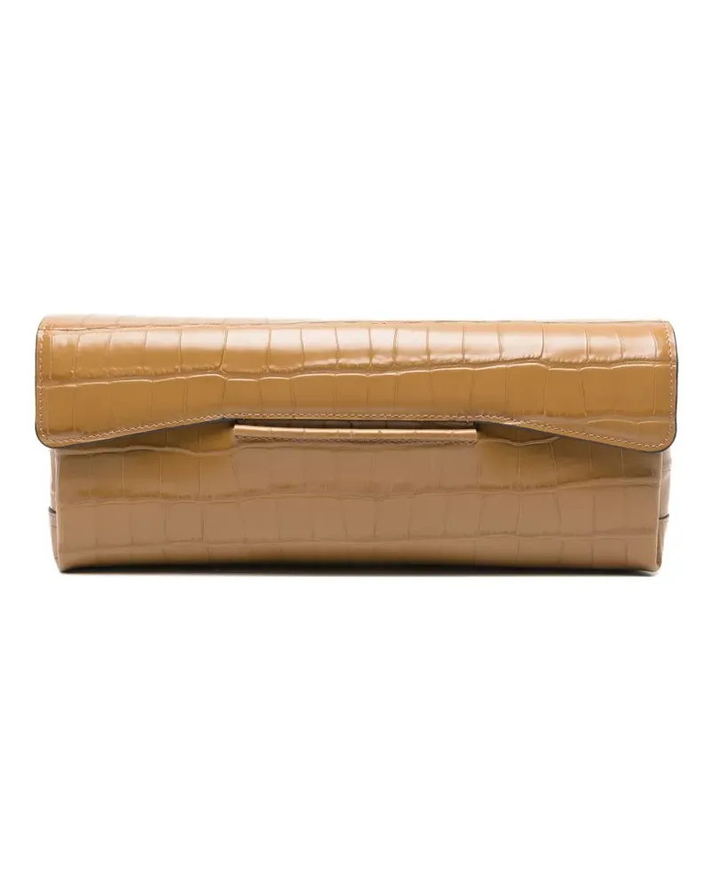 Totême Clutch mit Kroko-Effekt - Braun Braun