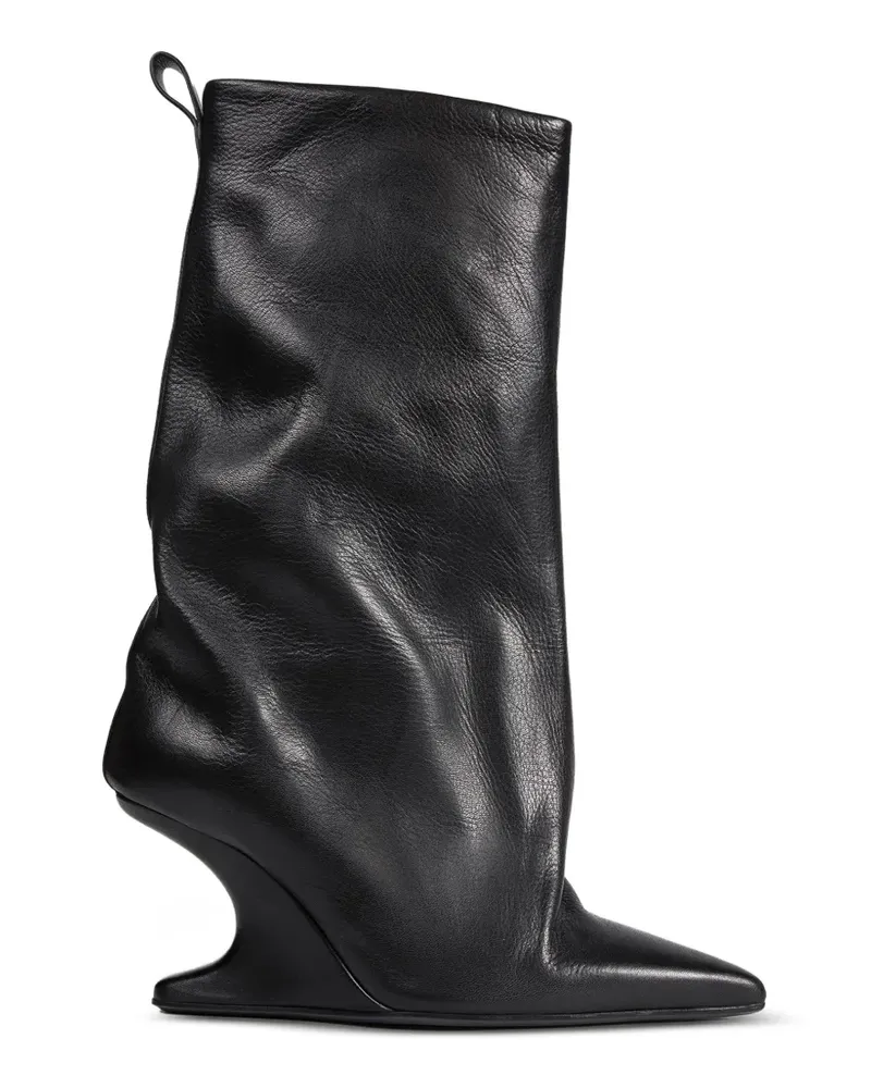 Rick Owens Cantilever Stiefel mit spitzer Kappe - Schwarz Schwarz