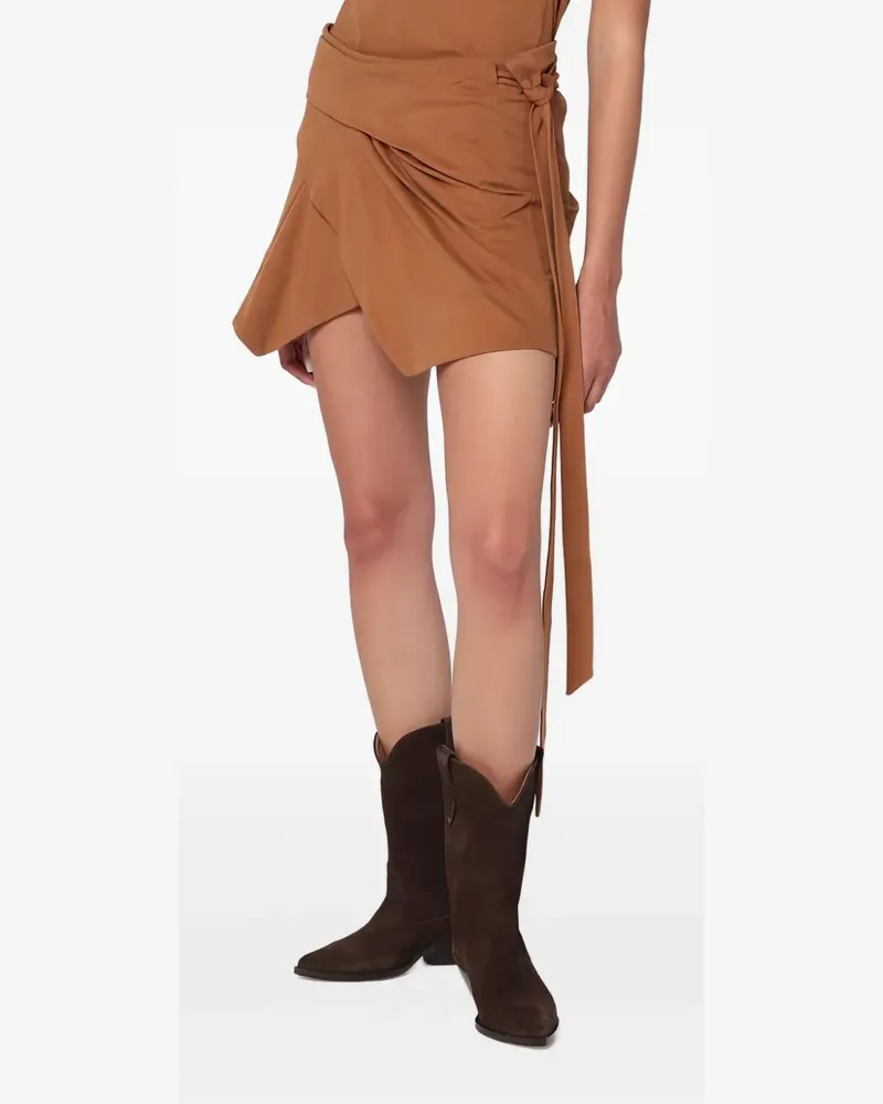 Isabel Marant Berenicia Minirock mit Schnürung - Braun Braun
