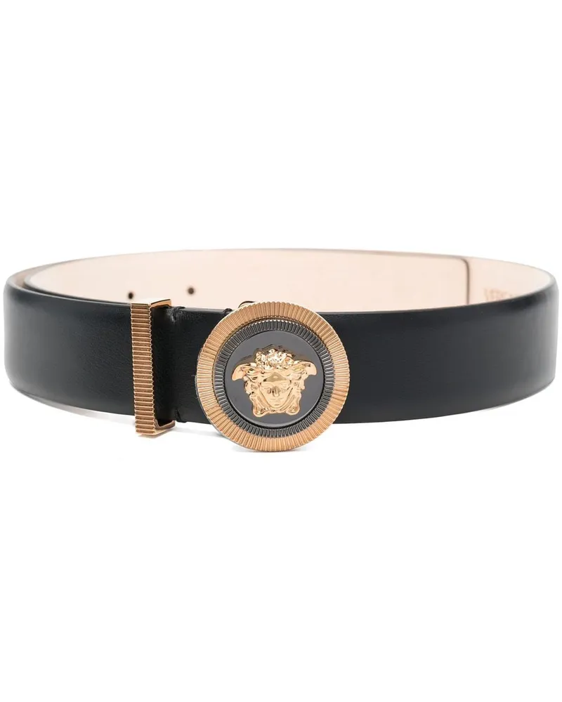 Versace Gürtel mit Medusa - Schwarz Schwarz