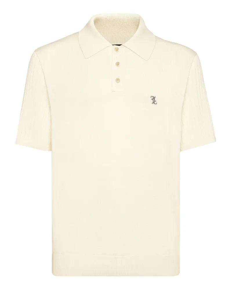 Billionaire Poloshirt mit Logo - Weiß Weiß