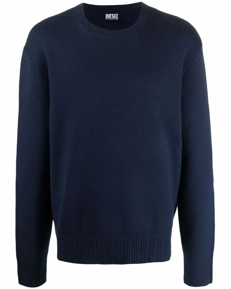 Diesel Pullover mit Rundhalsausschnitt - Blau Blau