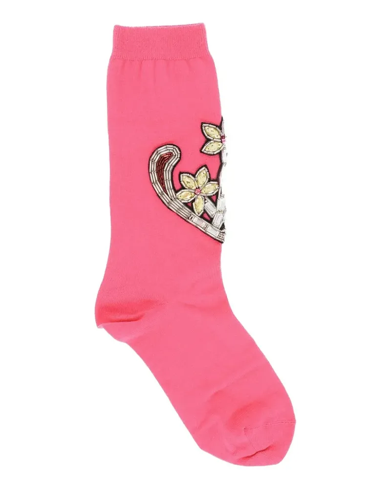 Dsquared2 jewel-embellished socks - Rosa Rosa