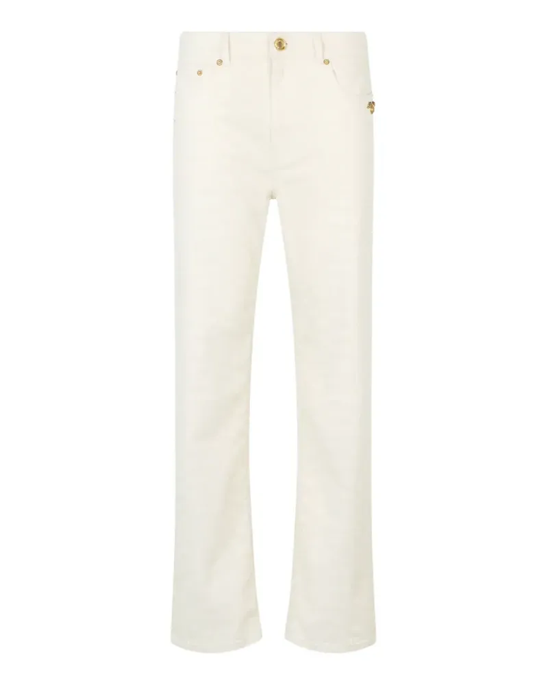 Roberto Cavalli Jeans mit Schuppenprint - Nude Nude