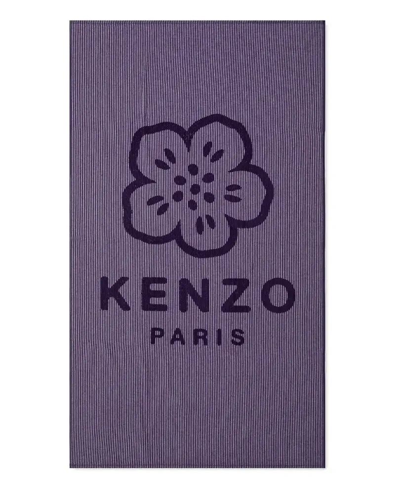 Kenzo Gestreiftes Badetuch mit Boke Flower - Violett Violett